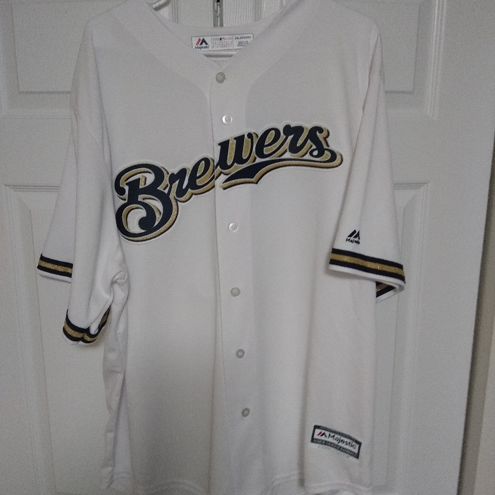 Eric Sogard Milwaukee Brewers Authentic Jersey Vintage